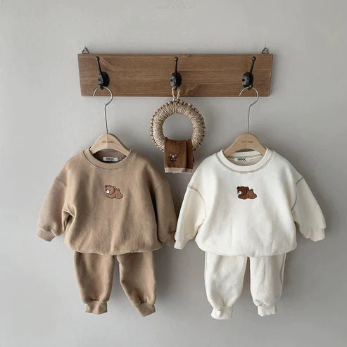 Korean Bear Sweatsuit Set