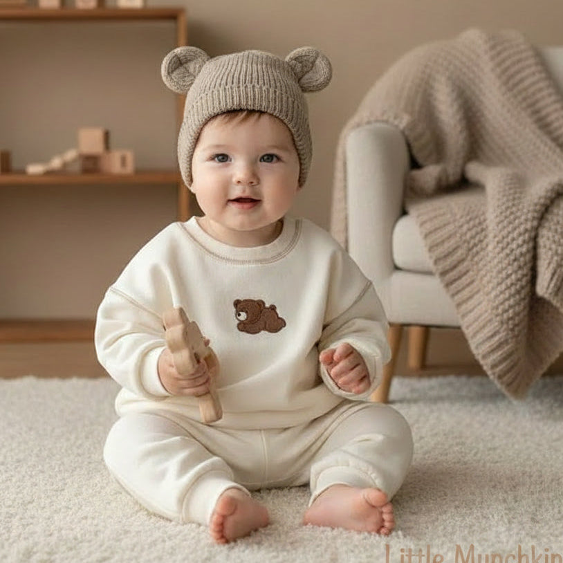 Korean Bear Sweatsuit Set
