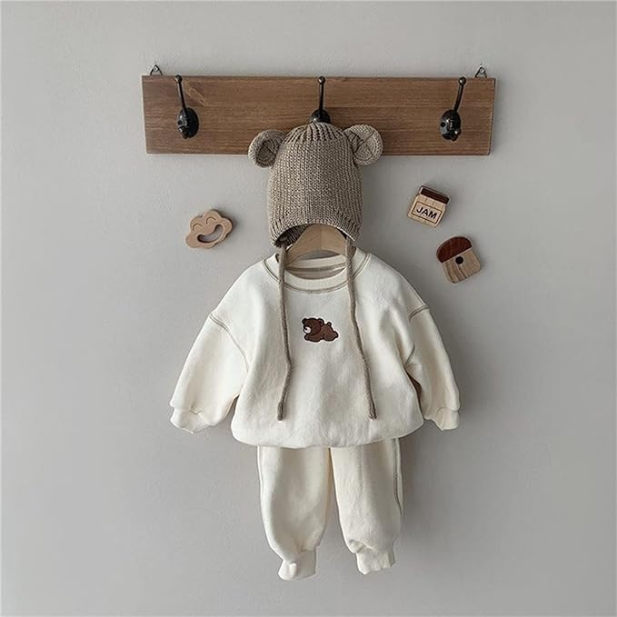 Korean Bear Sweatsuit Set
