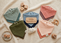 2 Layers Muslin Cotton Baby Bibs 5 Pack