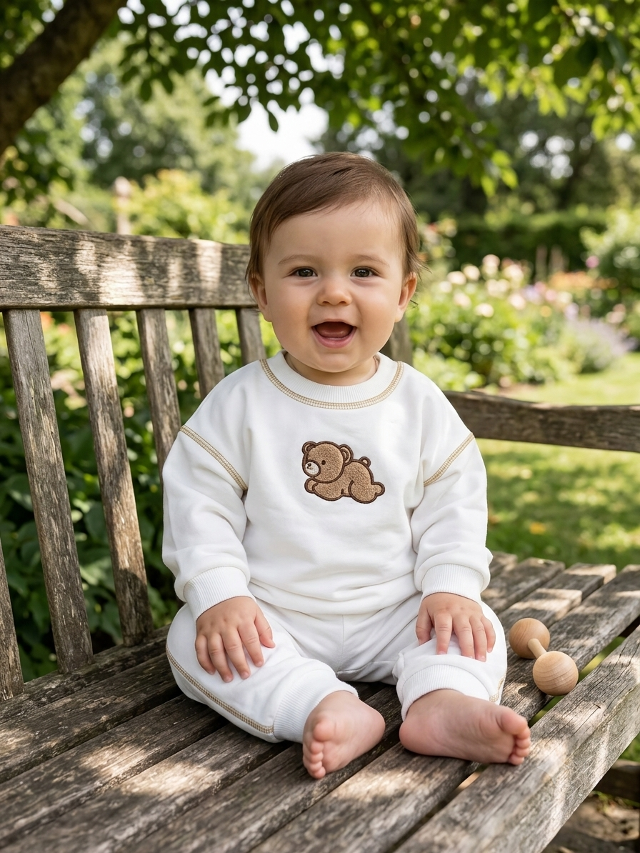 Korean Bear Sweatsuit Set
