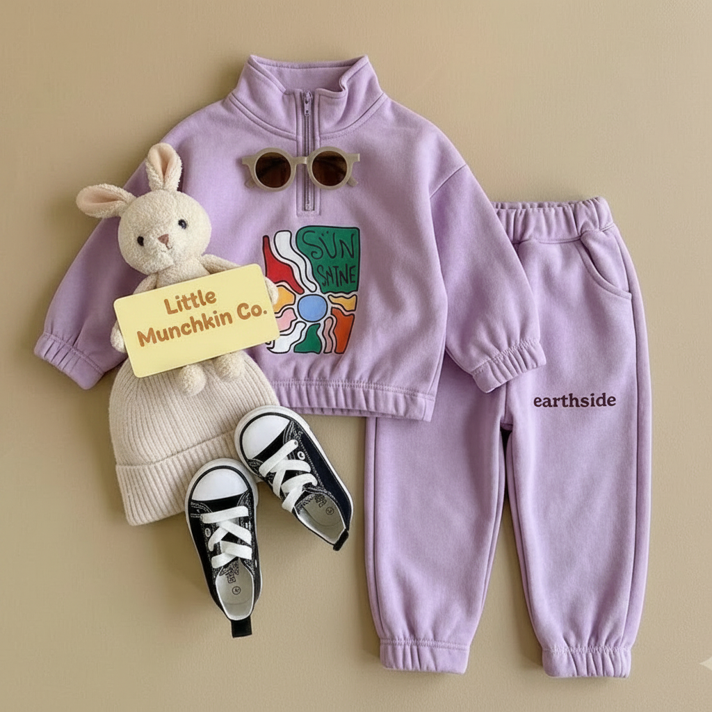 Sunshine Korean Baby Sweatsuit Set