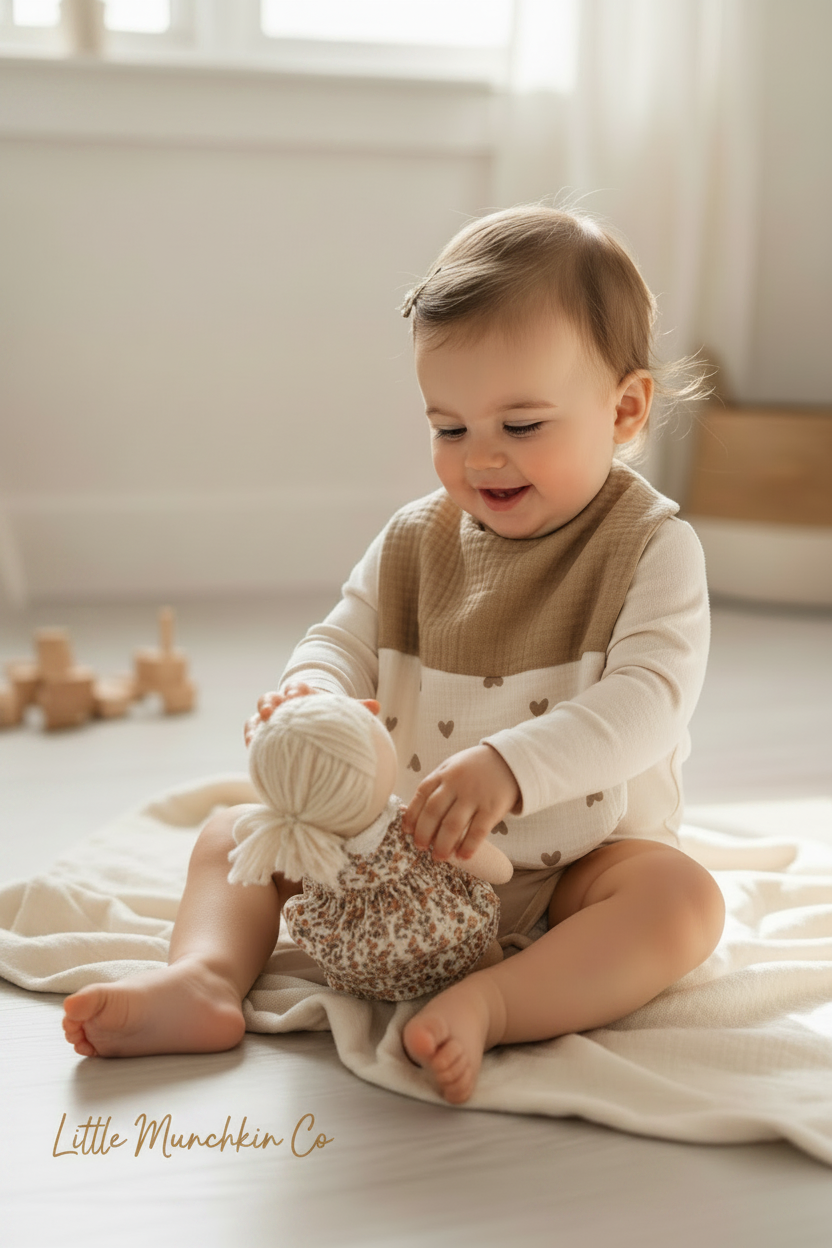 Muslin Cotton Round Baby Bibs 5 Pack