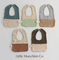 Muslin Cotton Round Baby Bibs 5 Pack