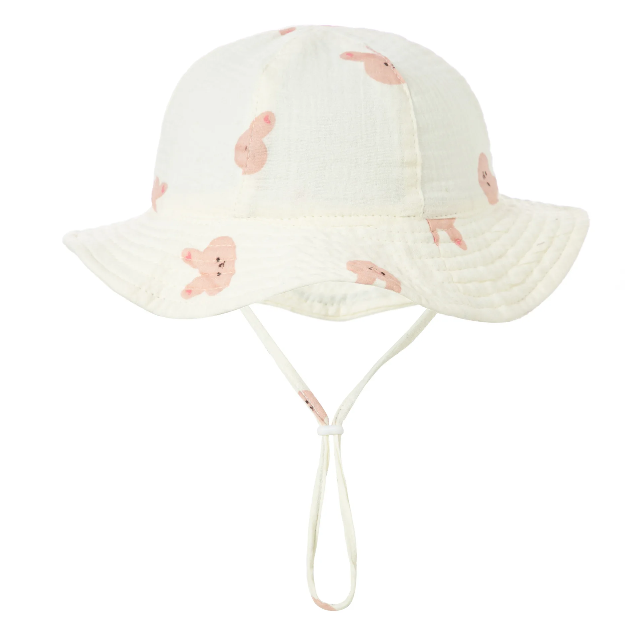 Baby Bear Muslin Bucket Hat