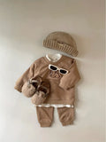 Korean Bear Sweatsuit Set
