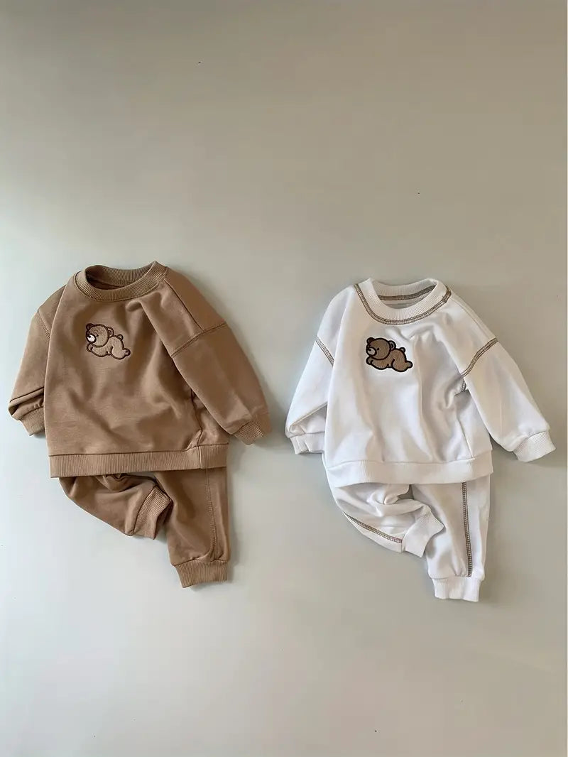 Korean Bear Sweatsuit Set