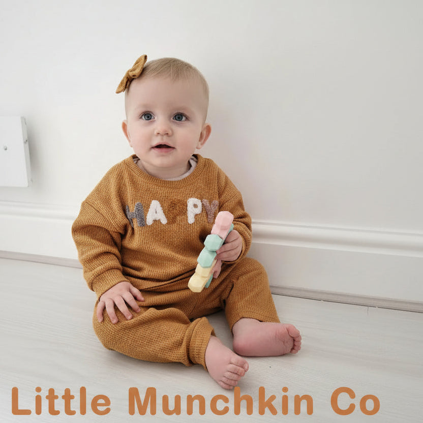 HOORAY Ribbed Baby Sweatsuit Set