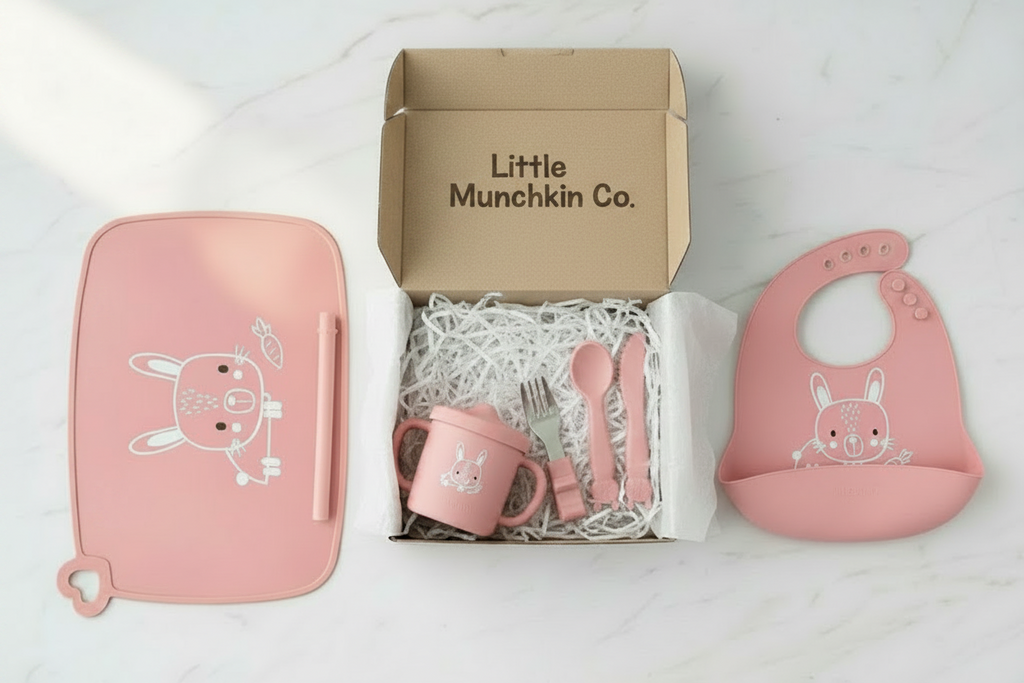 Bunny Silicone Baby Feeding Set 8-Piece